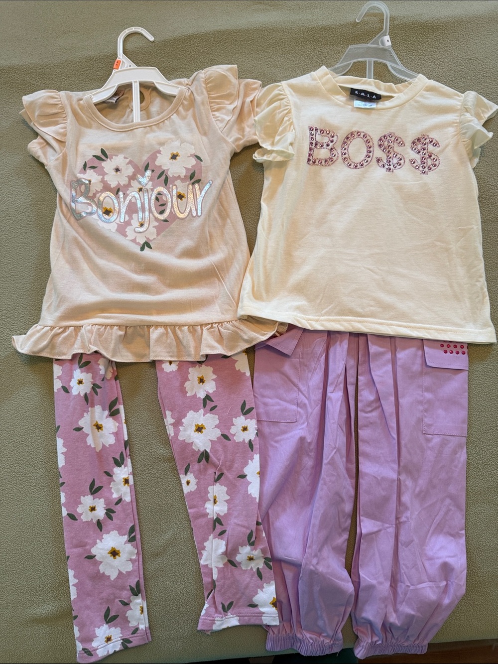 Girls two 2pc sets.